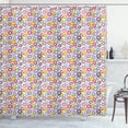 thumbnail image 1 of Ambesonne Donut Shower Curtain, Cartoon of Tasty Circle Bakes, 69"Wx84"L, Lilac Multicolor, 1 of 1