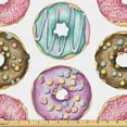thumbnail image 1 of Ambesonne Donuts Fabric by the Yard Upholstery, Circular Motifs Art Funny, 5 Yards, Multicolor, 1 of 5