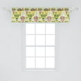 thumbnail image 1 of Ambesonne Doodle Window Valance, Cartoon Style Colorful Illustration of Hot Air Balloons Birds and Clouds in the Sky, Curtain Valance for Kitchen Bedroom Decor with Rod Pocket, 54" X 12", Multicolor, 1 of 2