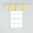 thumbnail image 1 of Ambesonne Doodle Window Valance, Fluffy Cloud Illustrations with Scribbles up in the Sky, Curtain Valance for Kitchen Bedroom Decor with Rod Pocket, 54" X 18", Blush Earth Yellow, 1 of 3