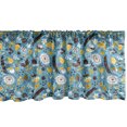 thumbnail image 1 of Ambesonne Doodle Window Valance, Style Nature Pattern with Flowers Leaves and Dots Cheerful Funky Motifs, Curtain Valance for Kitchen Bedroom Decor with Rod Pocket, 54" X 18", Multicolor, 1 of 3