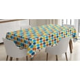 thumbnail image 1 of Ambesonne Dots Tablecloth Rectangular Table Cover, Geometric Retro Style, 60"x84", Multicolor, 1 of 4