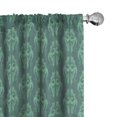 thumbnail image 1 of Ambesonne Dragon Window Curtains, Symbolic and Cultural Motifs, Each 28" W x 84" L, Grey Teal Laurel Green, 1 of 3