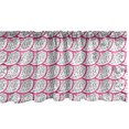 thumbnail image 1 of Ambesonne Dragon Fruit Window Valance, Overlapped Pitaya Art, 54" X 18", Hot Pink White, 1 of 3