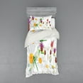 thumbnail image 1 of Ambesonne Dragonfly Bedding Set 3 Pcs, Daisy Field Spring, Twin, Fern Green White, 1 of 3