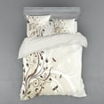 thumbnail image 1 of Ambesonne Dragonfly Bedding Set 4 Pcs, Seasonal Flourish, Queen, Eggshell Brown, 1 of 2