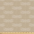 thumbnail image 1 of Ambesonne Dragonfly Fabric by the Yard Upholstery, Retro Neutral Nude Tones, 10 Yards, Warm Taupe Ecru, 1 of 1