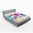 thumbnail image 1 of Ambesonne Dragonfly Fitted Sheet, Hello Summer Concept, Queen Size, Pink Blue, 1 of 3