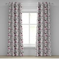 thumbnail image 1 of Ambesonne Dragonfly Grommet Curtain, Shabby Plant Florets, 50" x 72", Pale Pink Dried Rose, 1 of 6