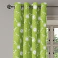 thumbnail image 1 of Ambesonne Dragonfly Grommet Curtain Single Panel, Dandelion Sketchy, 50"x60", Lime Green Cream, 1 of 5
