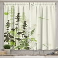 thumbnail image 1 of Ambesonne Dragonfly Kitchen Curtains, Wildflowers Grassland, 55"x45", Pale Green Cream, 1 of 3