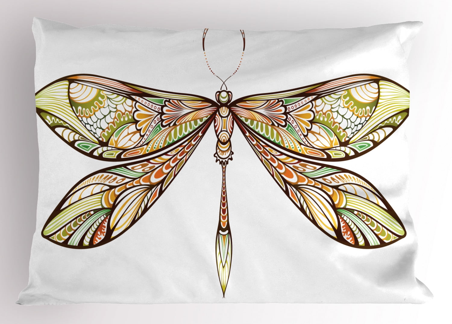 Ambesonne Dragonfly Pillow Sham Colorful Bug Design 26