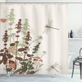 thumbnail image 1 of Ambesonne Dragonfly Shower Curtain, Nature Vibes Wildflowers, 69"Wx70"L, Pale Sage, 1 of 1