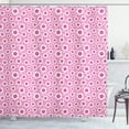 thumbnail image 1 of Ambesonne Dragonfly Shower Curtain, Petals with Bugs, 69"Wx70"L, Pale Pink Purple, 1 of 3