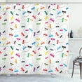 thumbnail image 1 of Ambesonne Dragonfly Shower Curtain, Spring Wildlife Motif, 69"Wx75"L, Multicolor, 1 of 3