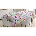 thumbnail image 1 of Ambesonne Dragonfly Tablecloth Rectangular Table Cover, Animals Flora, 60"x84", Multicolor, 1 of 4