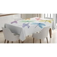 thumbnail image 1 of Ambesonne Dragonfly Tablecloth Rectangular Table Cover, Fantasy Bugs Pattern, 60"x90", Multicolor, 1 of 4