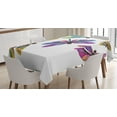 thumbnail image 1 of Ambesonne Dragonfly Tablecloth Rectangular Table Cover, Sixties Style Animals, 52"x70", Multicolor, 1 of 4