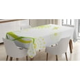thumbnail image 1 of Ambesonne Dragonfly Tablecloth Rectangular Table Cover, Spring Dandelion Art, 60"x84", Lime and Apple Green, 1 of 4
