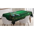 thumbnail image 1 of Ambesonne Dragonfly Tablecloth Rectangular Table Cover, Vivid Gemstone, 52"x70", Emerald Multicolor, 1 of 4