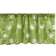 thumbnail image 1 of Ambesonne Dragonfly Window Valance, Dandelion Sketchy, 54" X 12", Lime Green Cream, 1 of 5