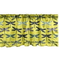 thumbnail image 1 of Ambesonne Dragonfly Window Valance, Hand Drawn Insects Style, 42" x 12", Yellow and Multicolor, 1 of 3