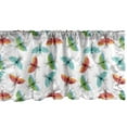thumbnail image 1 of Ambesonne Dragonfly Window Valance, Pattern with Colorful Dragonflies Flying Insect Beetles and Wings Summertime, Curtain Valance for Kitchen Bedroom Decor with Rod Pocket, 54" X 18", Multicolor, 1 of 3