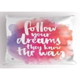 thumbnail image 1 of Ambesonne Dream Pillow Sham, Dreams Know the Way Words, 36" X 20", Multicolor, 1 of 2