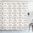 thumbnail image 1 of Ambesonne Dream Shower Curtain, Dreamcatchers Watercolor Art, 69"Wx70"L, Pale Caramel Grey Teal, 1 of 4