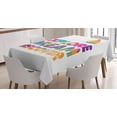 thumbnail image 1 of Ambesonne Dream Tablecloth Rectangular Table Cover, Boat Motif Tropical Summer, 52"x70", Multicolor, 1 of 4