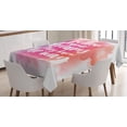 thumbnail image 1 of Ambesonne Dream Tablecloth Rectangular Table Cover, Dreams Know the Way Words, 52"x70", Multicolor, 1 of 4