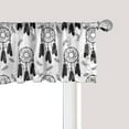 thumbnail image 1 of Ambesonne Dreamcatcher Window Valance, Art Ethnic Feathers, 42" x 18", Pale Taupe Charcoal Grey, 1 of 3