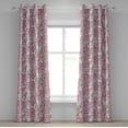 thumbnail image 1 of Ambesonne Dreamy Floral Grommet Curtain, Monochrome Bloom Art, 50"x96", Pale Pink Pale Green, 1 of 1