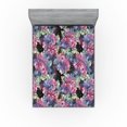 thumbnail image 1 of Ambesonne Dreamy Flowers Fitted Sheet, Dreamy Floral Botany, Queen Size, Pale Fuchsia Seafoam Rose, 1 of 5