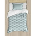 thumbnail image 1 of Ambesonne Dusty Blue Duvet Cover Sets, Design for Owl Lover, 2-Twin, Pale Cadet Blue Umber, 1 of 4
