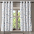 thumbnail image 1 of Ambesonne Dutch Grommet Curtain, Classic Clogs Bicycles, 50" x 54", Navy Blue Orange, 1 of 6