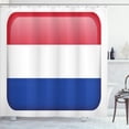 thumbnail image 1 of Ambesonne Dutch Shower Curtain, Holland Flag as Square Shape, 69"Wx70"L, Dark Pink Cobalt Blue, 1 of 4