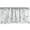 thumbnail image 1 of Ambesonne Dutch Window Valance, Classic Clogs Bicycles, 54" X 18", Navy Blue Orange, 1 of 3
