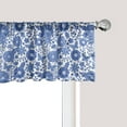 thumbnail image 1 of Ambesonne Dutch Window Valance, Delft Style Folk Art Floral, 54" X 12", Lavender Blue and White, 1 of 5