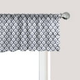 thumbnail image 1 of Ambesonne Dutch Window Valance, Delftware Scales Design, 54" X 18", Indigo and White, 1 of 5