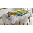thumbnail image 1 of Ambesonne Eagle Tablecloth Rectangular Table Cover, Oriental Animal, 52"x70", Multicolor, 1 of 4
