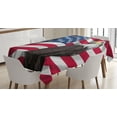 thumbnail image 1 of Ambesonne Eagle Tablecloth Rectangular Table Cover, Patriotic America, 52"x70", Multicolor, 1 of 4