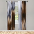 thumbnail image 1 of Ambesonne Earth Colors Curtains, Smooth Ombre Colors, Pair of 28"x63", Pale Caramel, 1 of 2