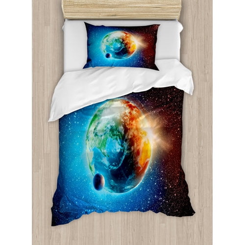 Ambesonne Earth Duvet Cover Set