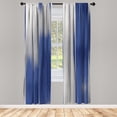 thumbnail image 1 of Ambesonne Earth Tones Curtains, Abstract Modern Design, Pair of 28"x63", Persian Blue, 1 of 2