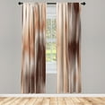 thumbnail image 1 of Ambesonne Earth Tones Curtains, Abstract Modern Ombre, Pair of 28"x84", Pale Peach, 1 of 2