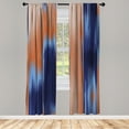 thumbnail image 1 of Ambesonne Earth Tones Curtains, Abstract Modern Ombre, Pair of 28"x95", Night Blue, 1 of 2