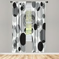 thumbnail image 1 of Ambesonne Earth Tones Curtains, Abstract Pastel Pattern, Pair of 28"x63", Dark Grey, 1 of 2