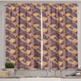 thumbnail image 1 of Ambesonne Earth Tones Kitchen Curtains, Funky Boho, 55"x39", Multicolor, 1 of 3