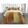 thumbnail image 1 of Ambesonne Earth Tones Quilted Bedspread Set 3 Pcs, Modern Abstract, Queen Size, Pale Yellow and Ginger, 1 of 3